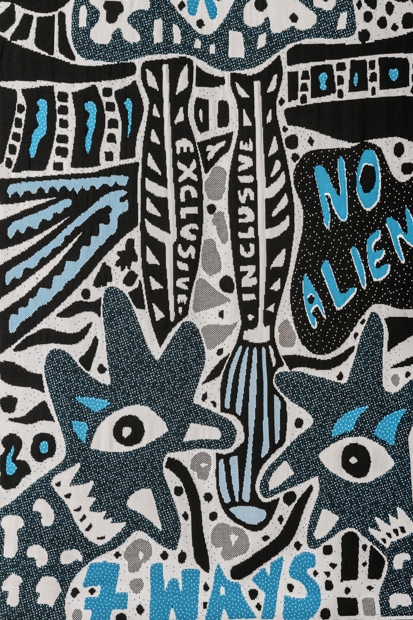No Aliens Knitted Carpet