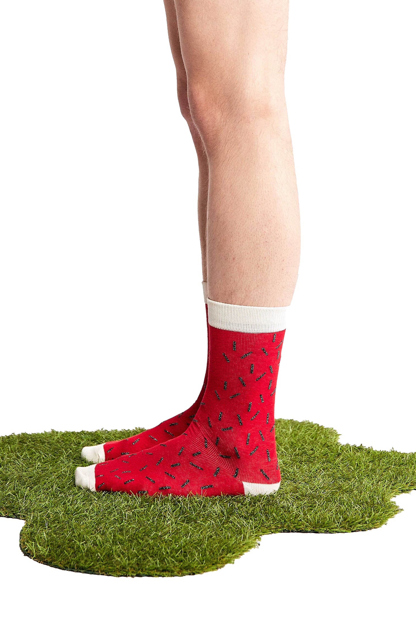 Maureen red sprinkles socks