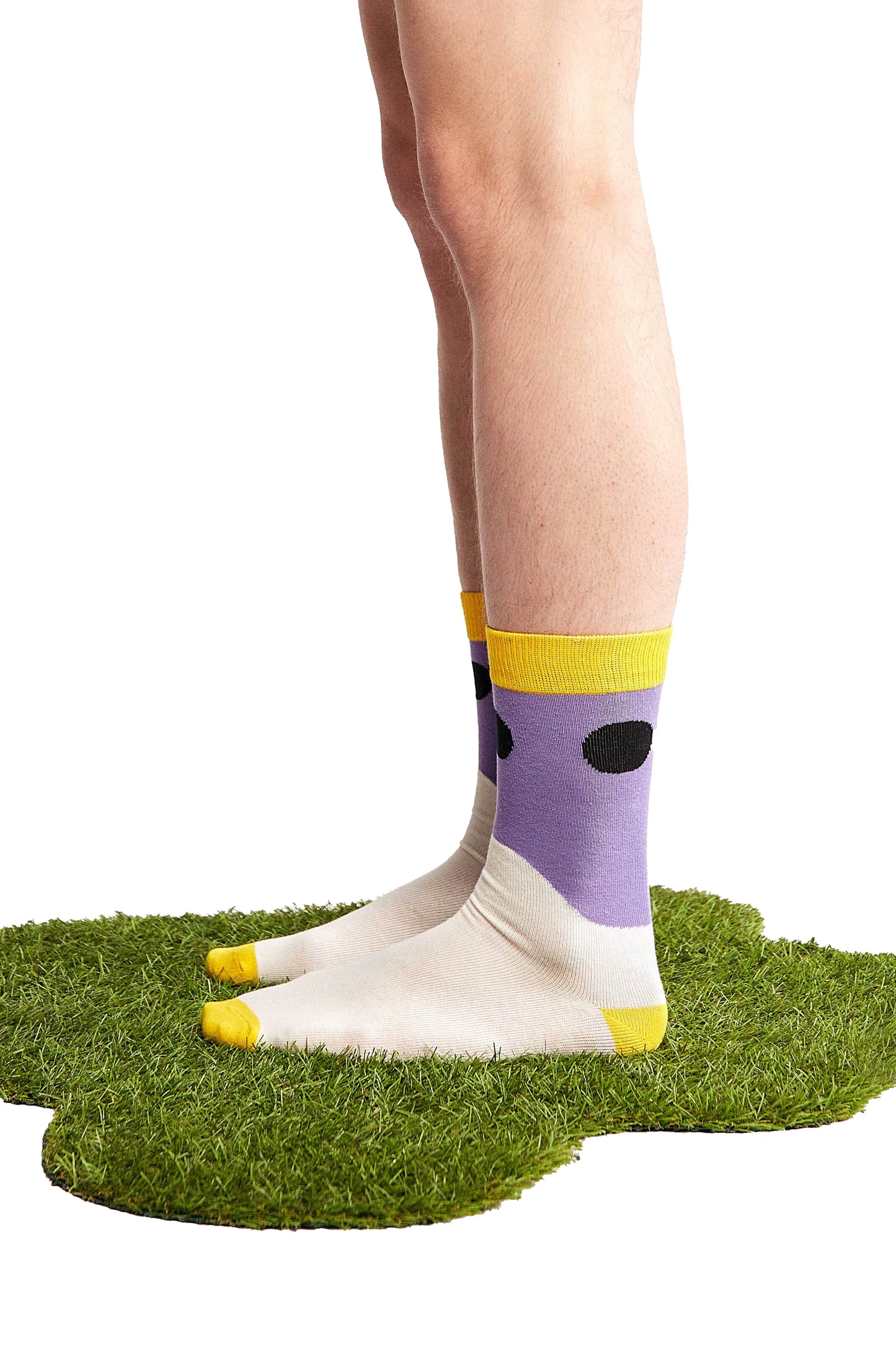 Ellen purple waves socks