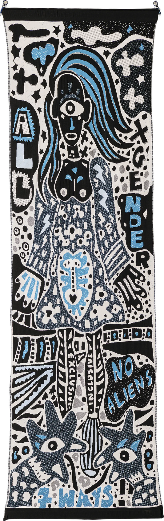 No Aliens Knitted Carpet