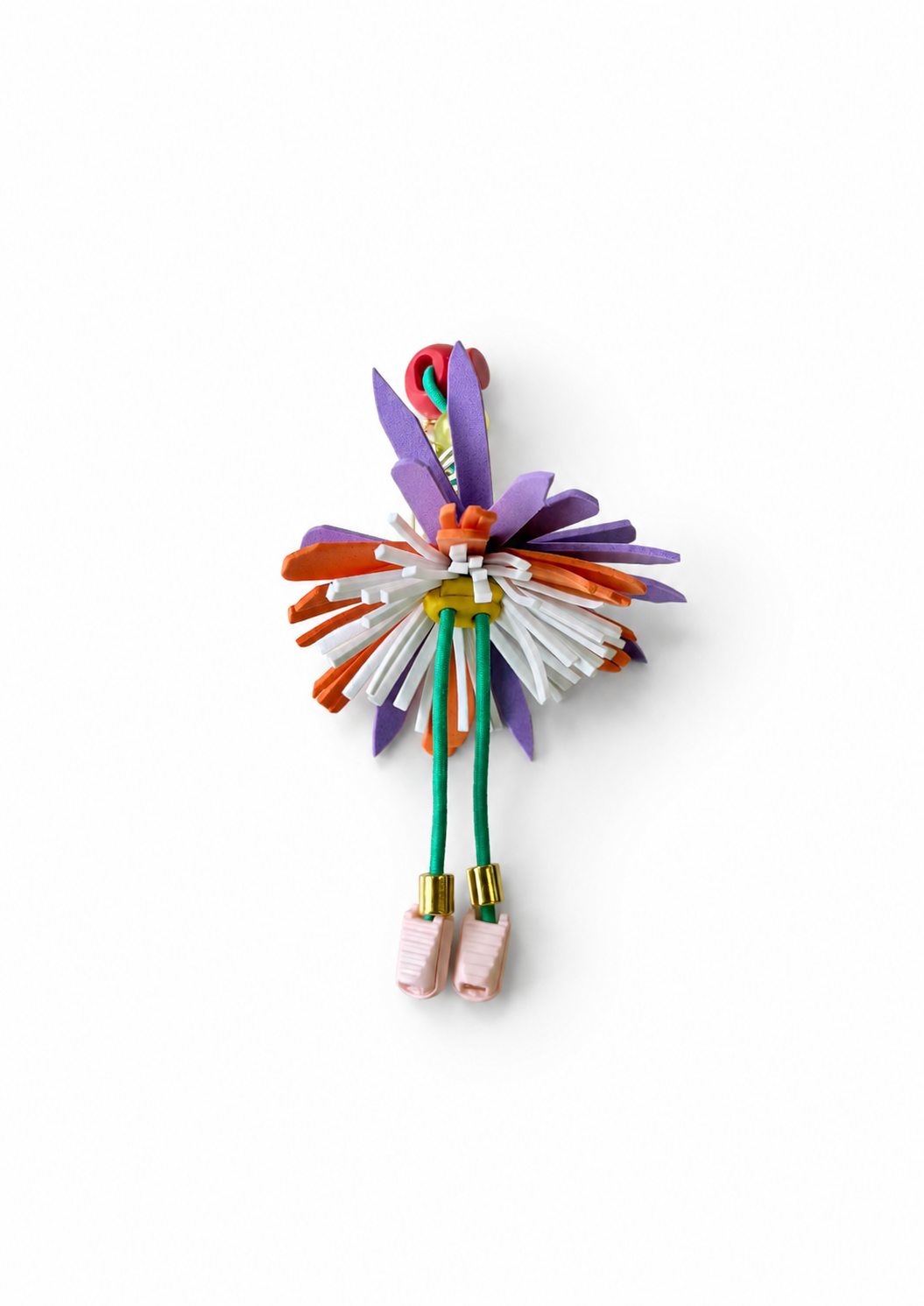 Zinnia Flower Brooch