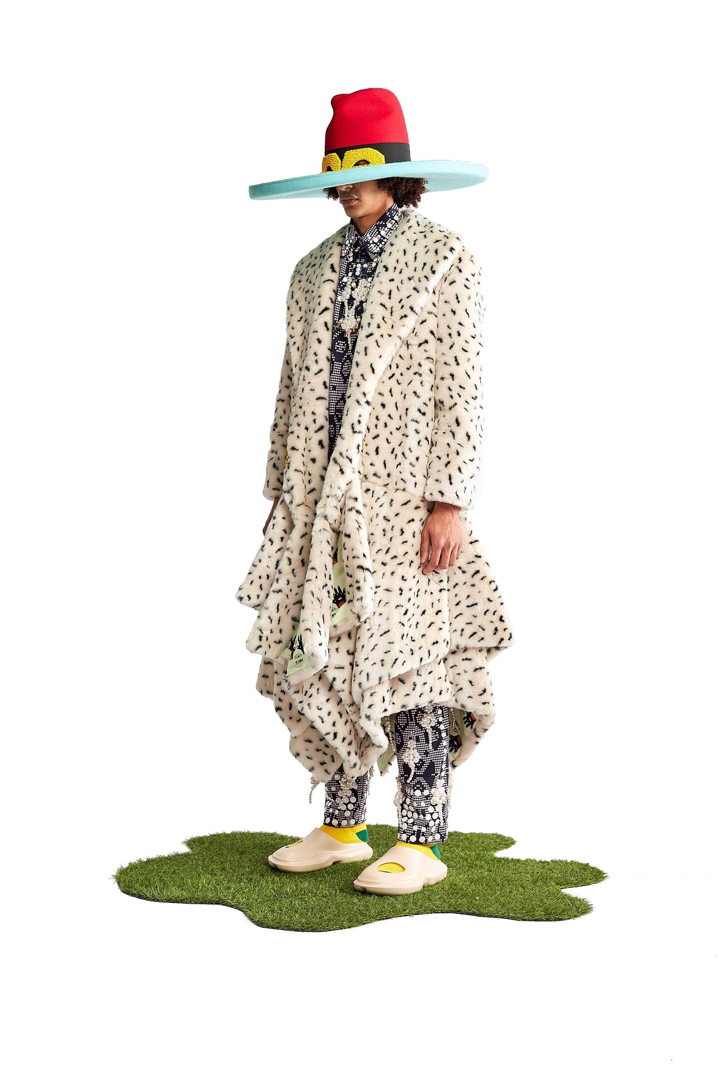Alies printed faux fur jacket