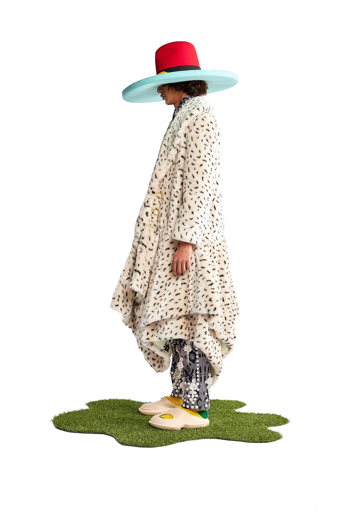 Alies printed faux fur jacket