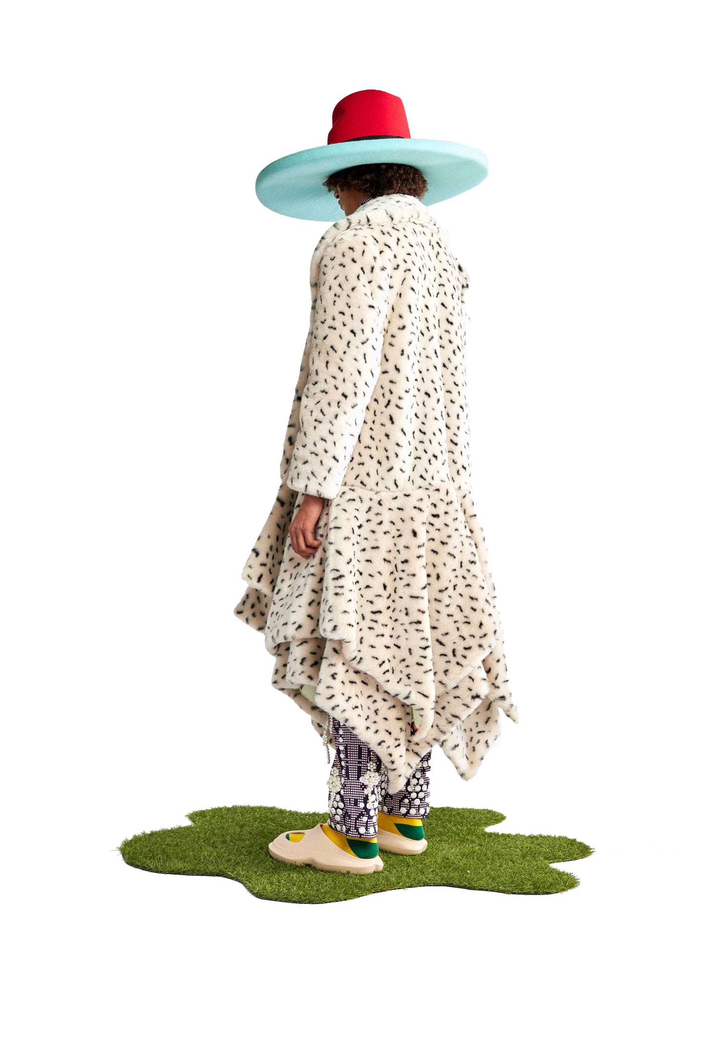 Alies printed faux fur jacket