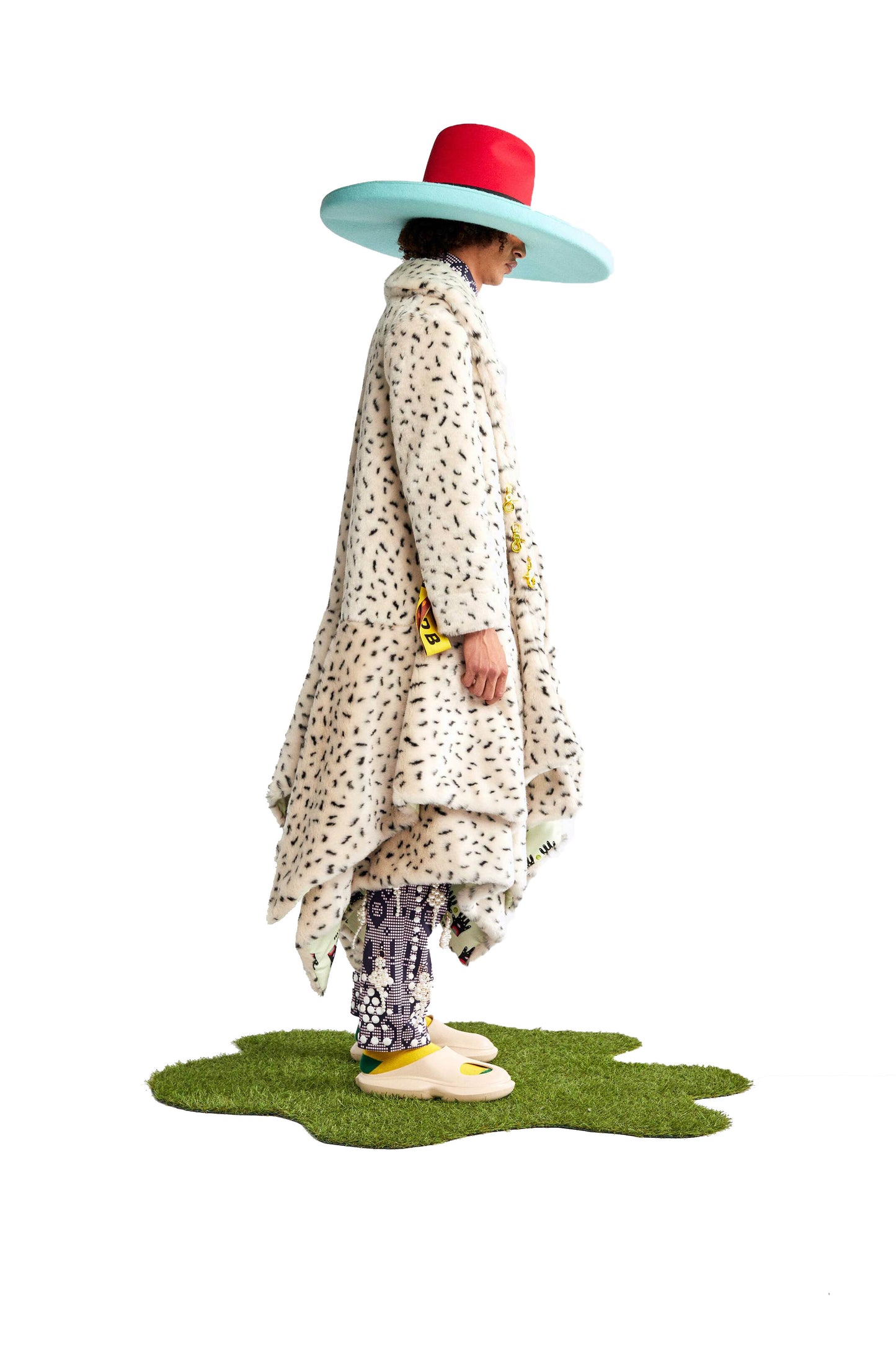 Alies printed faux fur jacket