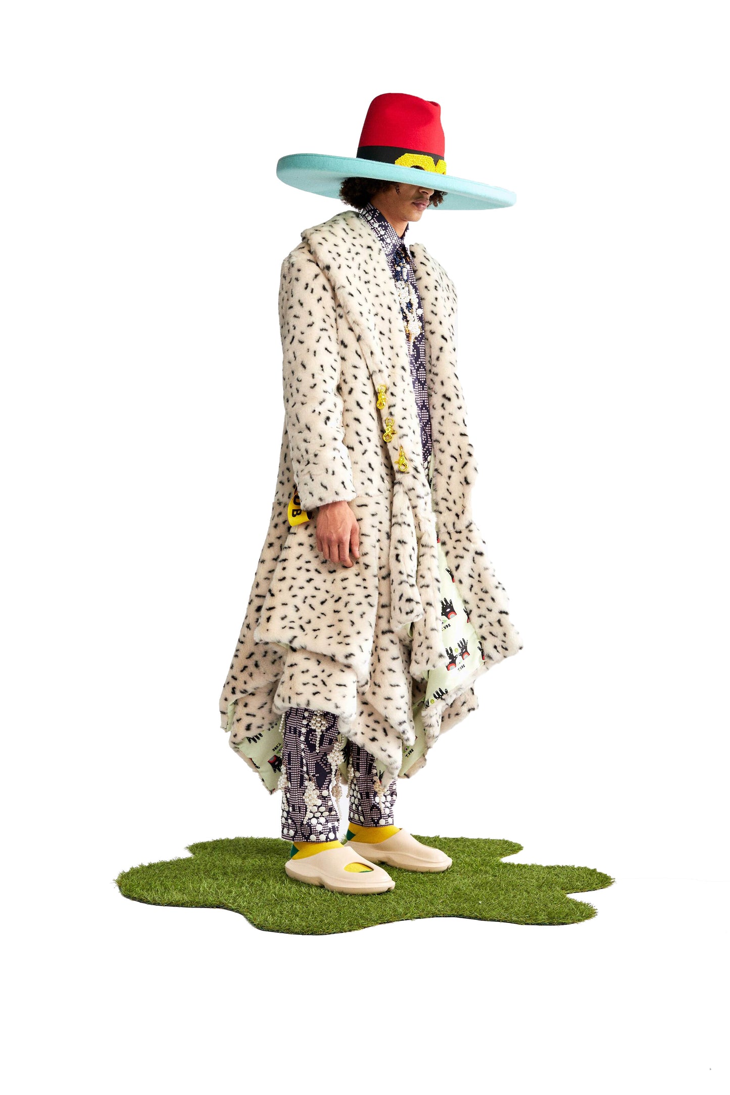 Alies printed faux fur jacket