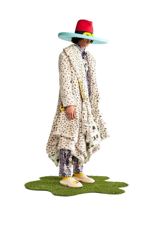 Alies printed faux fur jacket