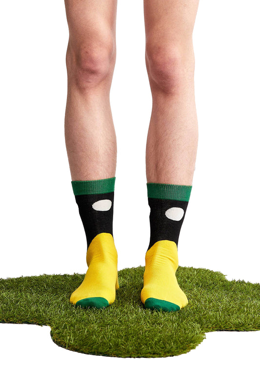 Ellen black waves socks