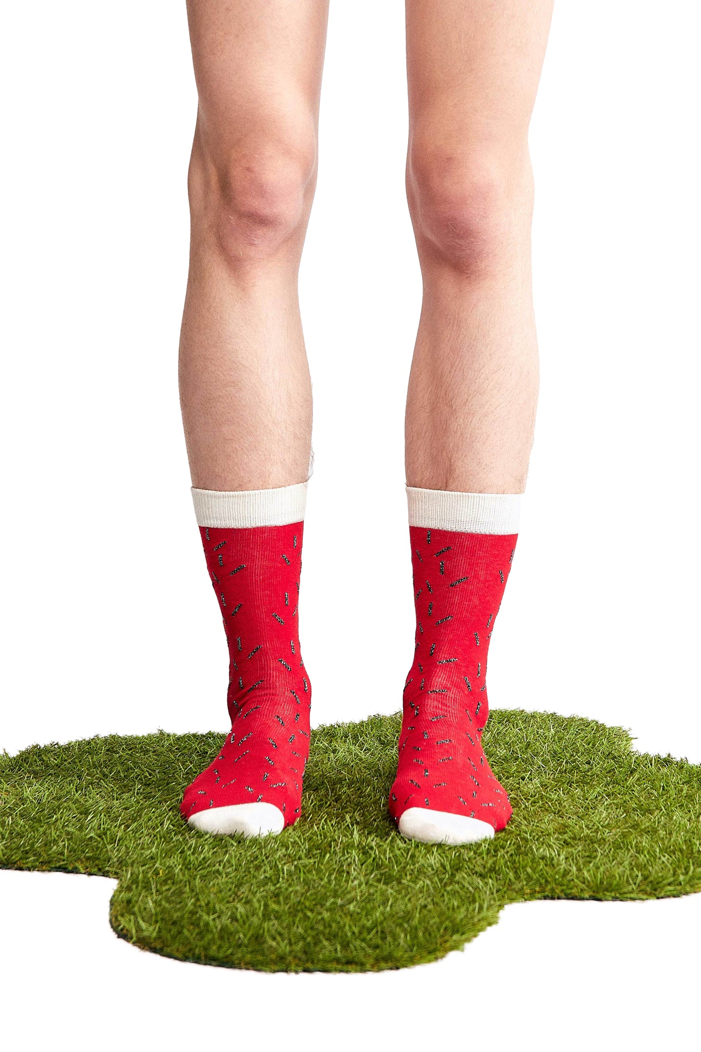 Maureen red sprinkles socks