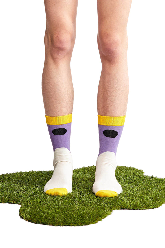 Ellen purple waves socks