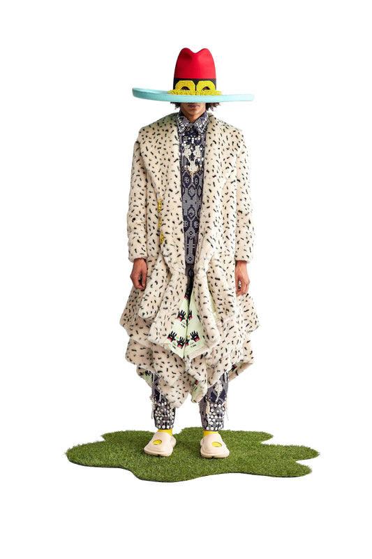 Alies printed faux fur jacket